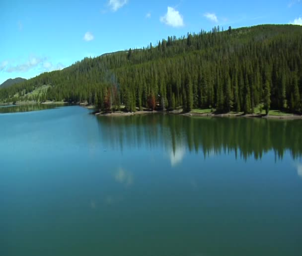 Réservoir Hyalite Aérien près de Bozeman Montana 