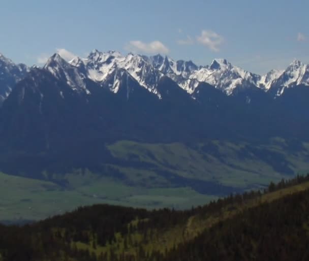 Montana de vale do paraíso — Vídeo de Stock