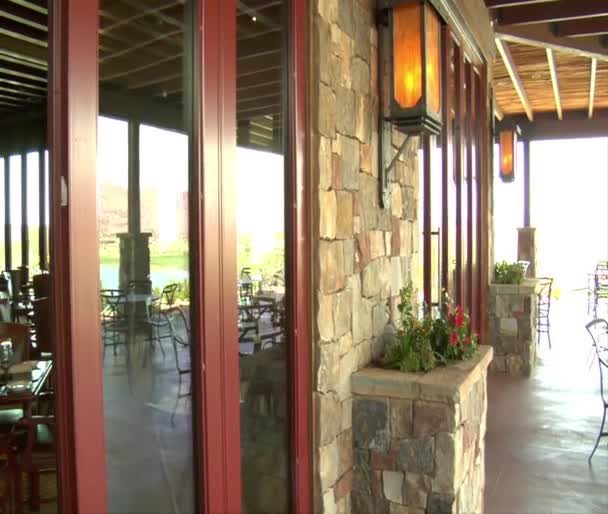 Gran restaurante comedor — Vídeos de Stock