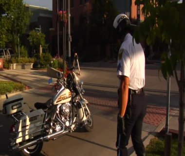 Polisin motosiklet straddles