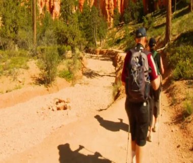 yürüyüşçüler bryce canyon Milli Parkı