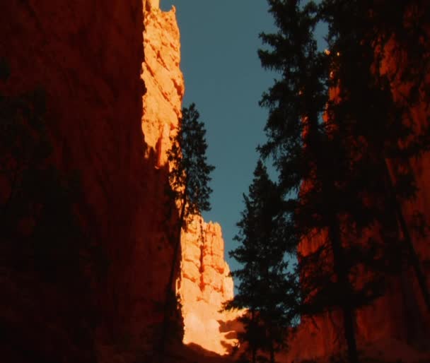 ブライスキャニオン国立公園の渓谷 — ストック動画