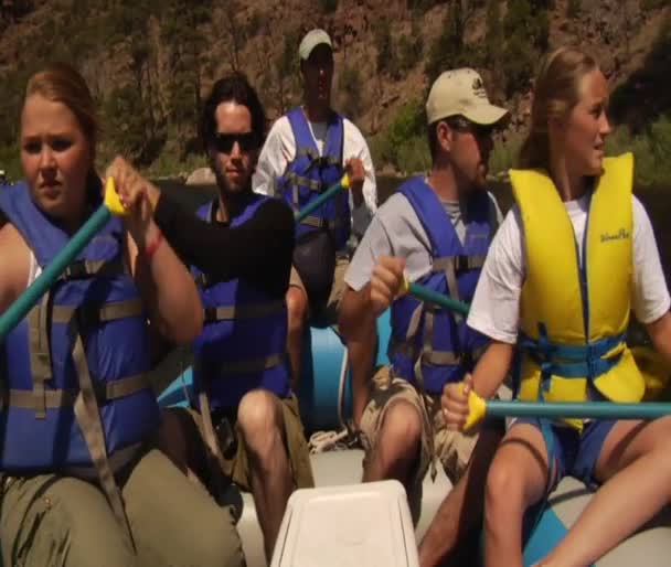 River Rafting — Stock Video