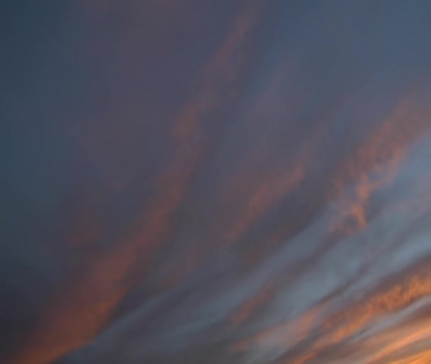 Облака заката в южной Юте — стоковое видео