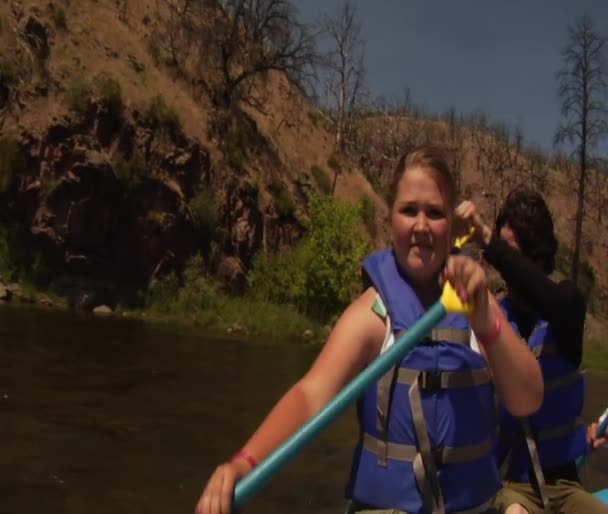 Rafting rzeczny — Wideo stockowe