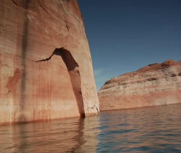 Lake Powell canyons — Stock Video