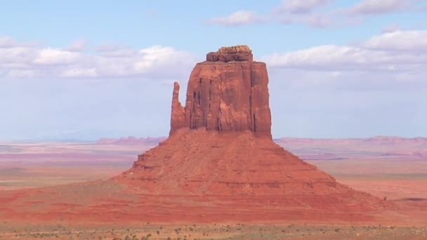 Zoom aus Schuss Denkmal Tal utah — Stockvideo