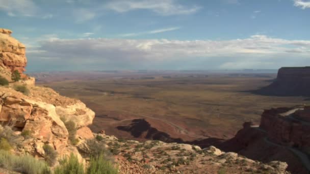 Panorama de tiro Moki Dugway en el sur de Utah — Vídeo de stock