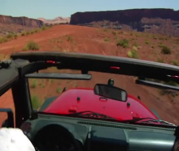 Offroad Jeeping — Stockvideo