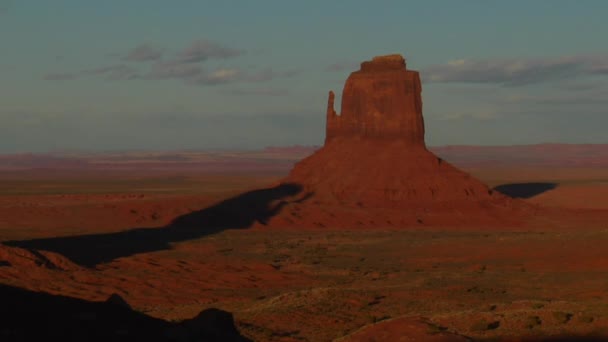 Tijdspanne van schaduwen monument valley (Utah) — Stockvideo