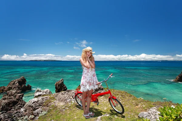 A relaxed woman. — Stock Photo, Image