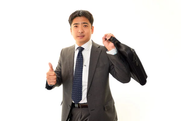 Smilende asiatisk forretningsmann – stockfoto
