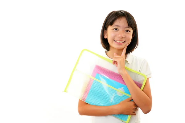 Portrait of an Asian schoolgirl — Stock Photo, Image