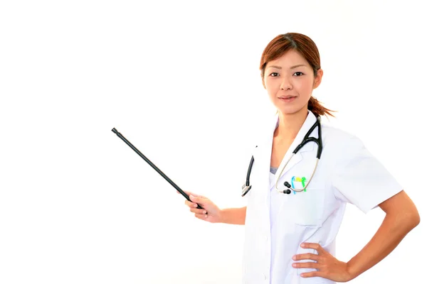 Portret van een arts bezig met een presentatie — Stockfoto