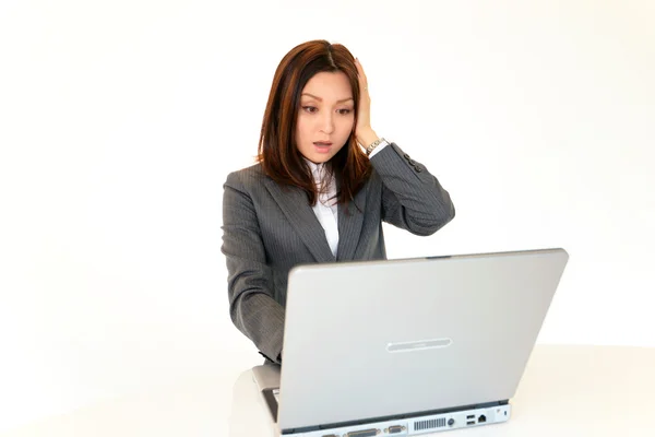 Mujer de negocios deprimida . — Foto de Stock