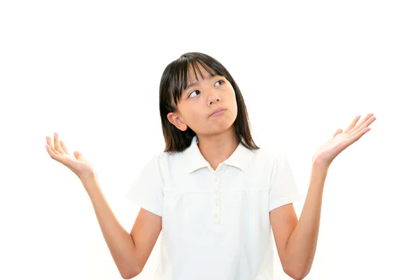 Dissatisfied girl — Stock Photo, Image