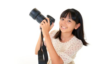 Çocuk istimal SLR fotoğraf yapma