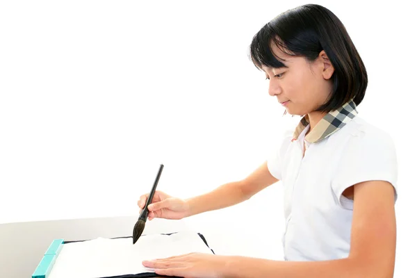 Bambino che studia — Foto Stock