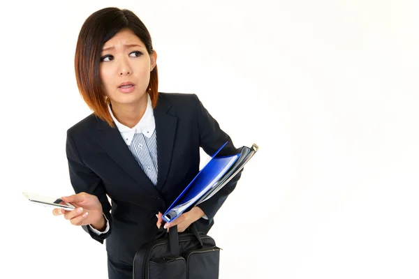 Depressive Geschäftsfrau. — Stockfoto