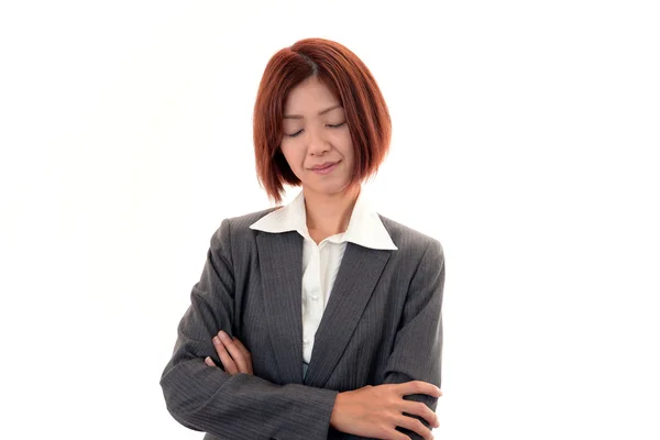 Depressief zakenvrouw. — Stockfoto