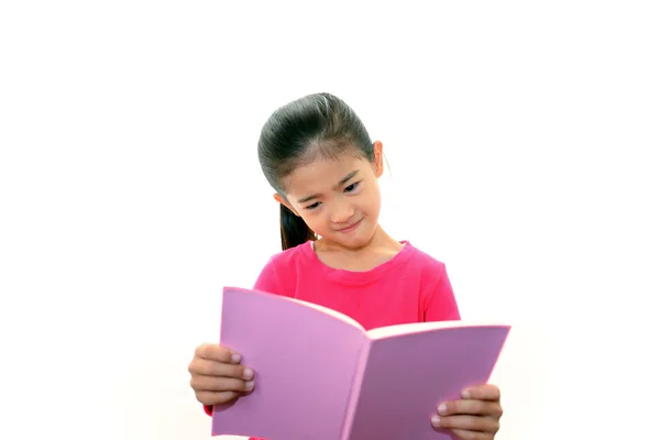 A girl in a uneasy look — Stock Photo, Image