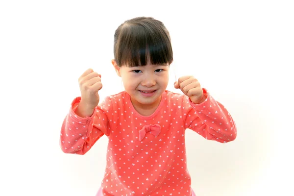 Happy asian girl smile on her face — Stock Photo, Image