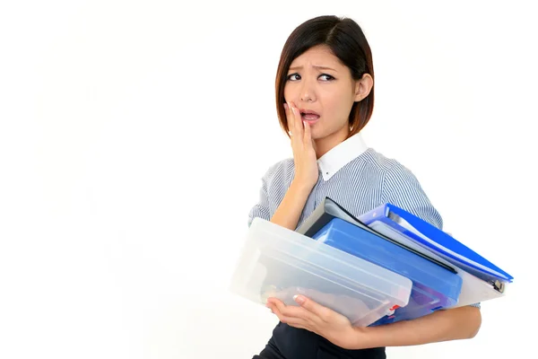 Depressed business woman. Stock Picture