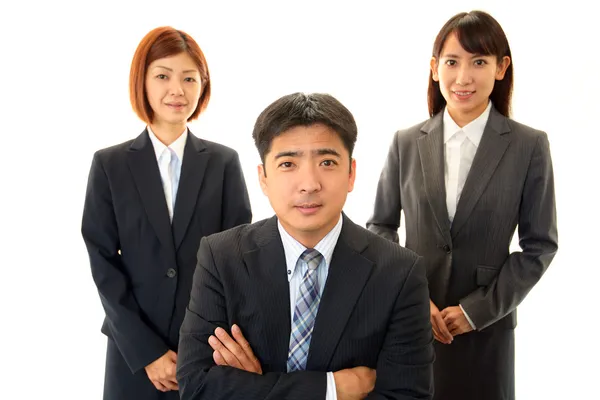 Retrato de empresários em seu escritório — Fotografia de Stock