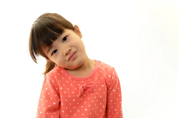 Happy asian girl smile on her face — Stock Photo, Image