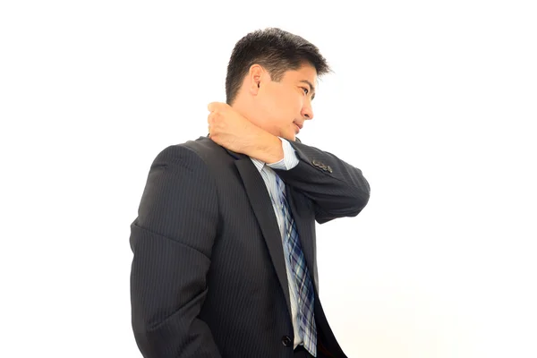 Businessman. with shoulder pain. — Stock Photo, Image