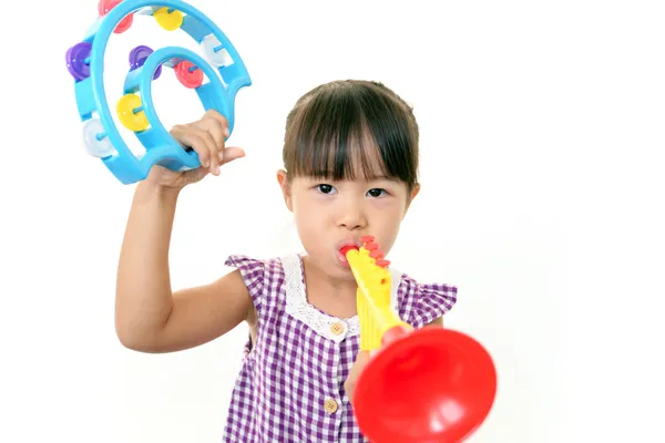 Glücklich kleine asiatische Mädchen lächeln — Stockfoto