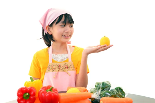 Girl cook — Stock Photo, Image