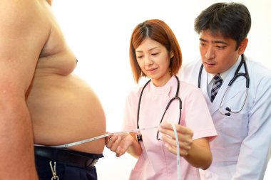 ciddi doktorlar hasta obezite incelenmesi