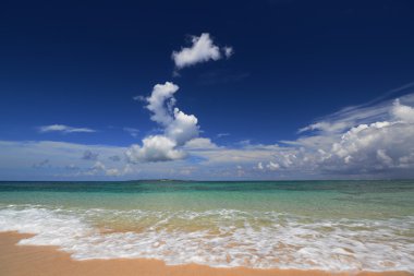 Okinawa güzel bir plaj