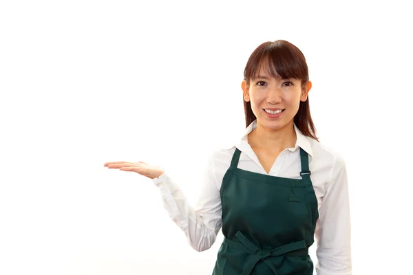 Smiling waitress — Stock Photo, Image