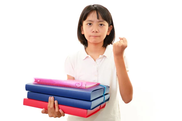 Portrait of an Asian schoolgirl — Stock Photo, Image