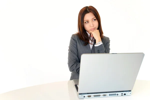 Stressed business woman — Stock Photo, Image