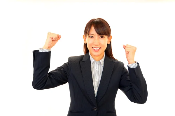 Mujer de negocios disfrutando del éxito —  Fotos de Stock