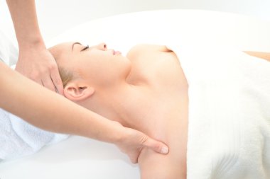 güzel kadın için Spa masajı