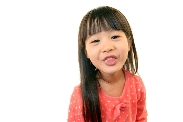 Gelukkig weinig Aziatische meisje glimlach — Stockfoto