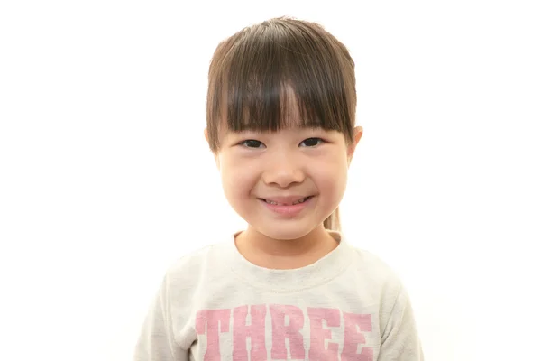 Gelukkig weinig Aziatische meisje glimlach — Stockfoto