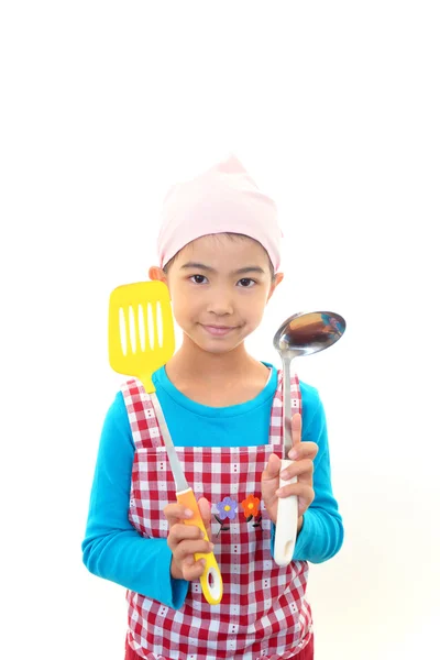 Chica cocinera —  Fotos de Stock