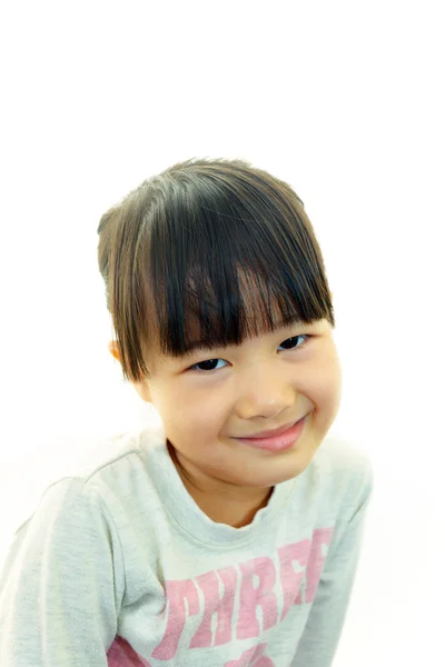 Happy Asian girl smile on her face — Stock Photo, Image