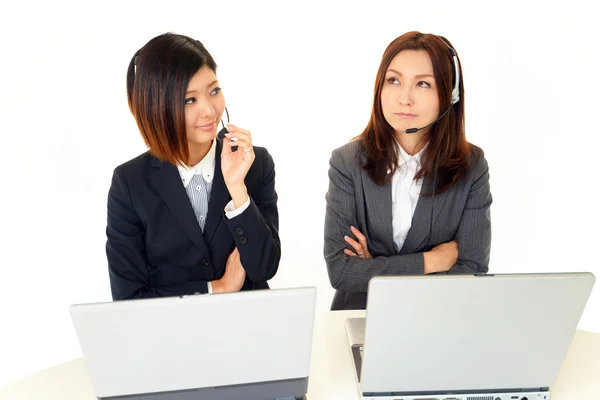 Operadores de servicio al cliente — Foto de Stock