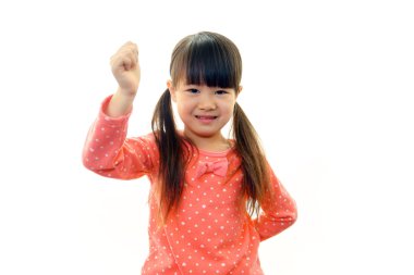 yüzünde gülümseme mutlu Asyalı kız