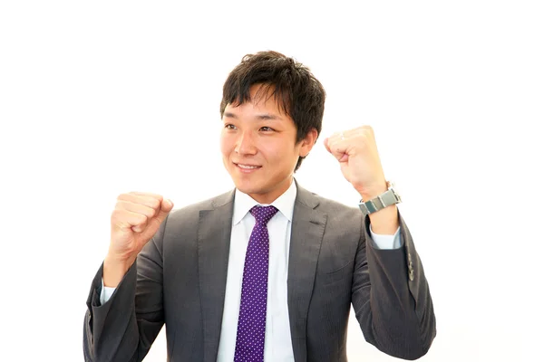 Businessman enjoying success — Stock Photo, Image