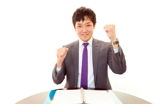 Businessman enjoying success — Stock Photo, Image