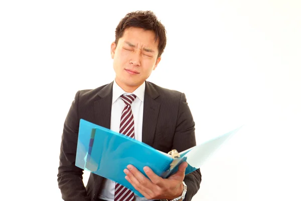 Depresso asiatico uomo d'affari . — Foto Stock
