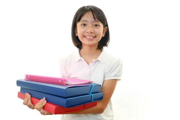 Portret van een Aziatische schoolmeisje — Stockfoto