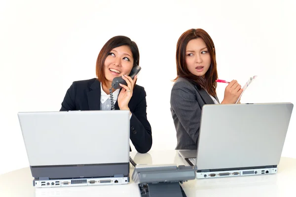 Stressed business woman — Stock Photo, Image